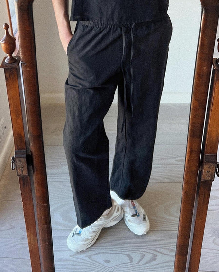 Sonar Linen Pants - Black