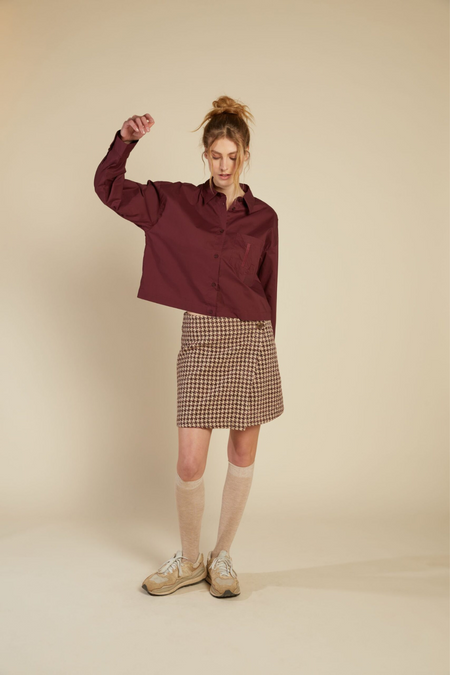 Belle Boucle Skirt- Brown