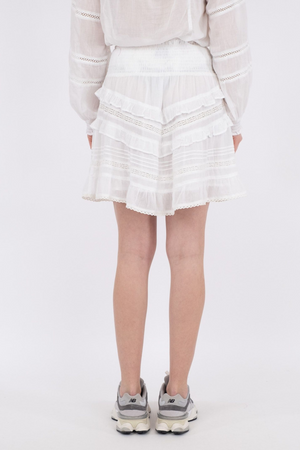 Donna S Voile Skirt - White