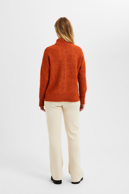 SLfsif Sisse Knit Highneck - Toasted Coconut