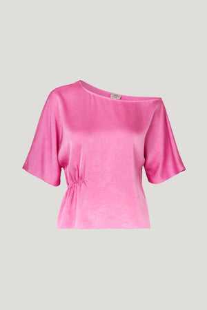 MARGEAUX Blouse - Fuchsia Pink