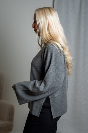 Leia	Sweater - Grey Melange