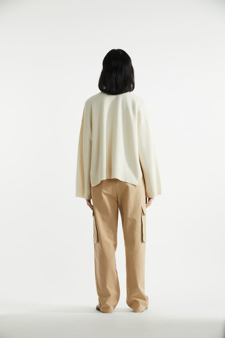 Albertine	Pattern Sweater - Beige/Ecru