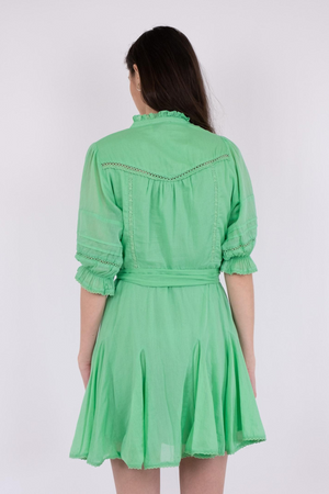 Rigitta S Voile Dress - Apple Green