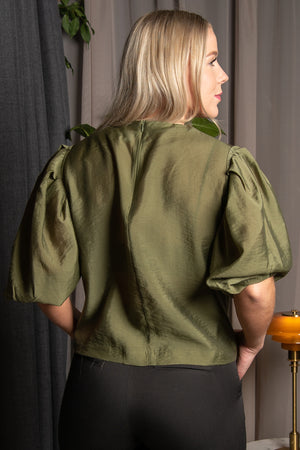 Milly Top - Olive Green